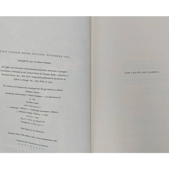 Landscape And Memory By Simon Schama A Time Magazine Best Books of the Year 1995 - Picture 6 of 13